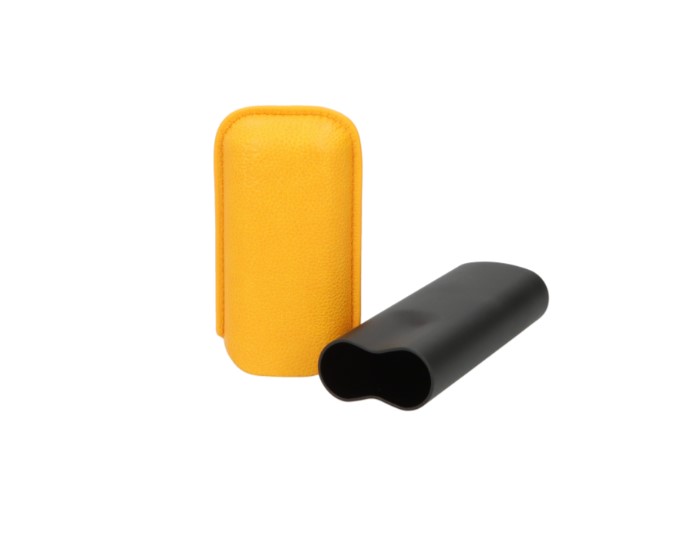 Angelo szivartok 2 szivar részére, matt fekete és sárga színű, teleszkópos, 60-as gyűrű méretig